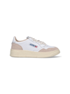 Autry White Medialist Leather Sneakers In White