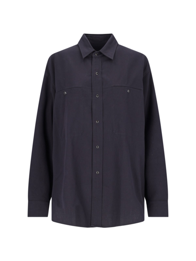 Lemaire Classic Shirt In Blue