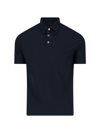 Zanone Ice Cotton Polo Shirt In Blue