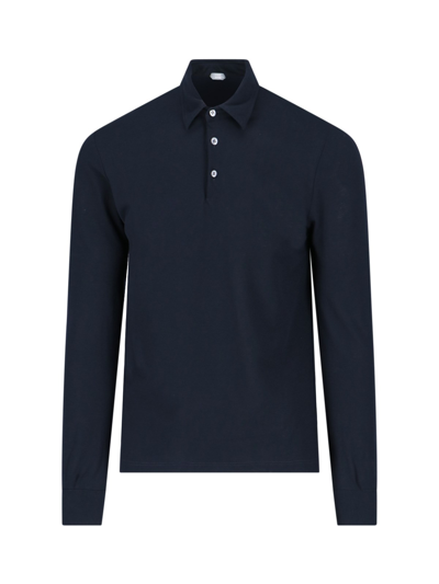 Zanone Cotton Polo Shirt In Blue