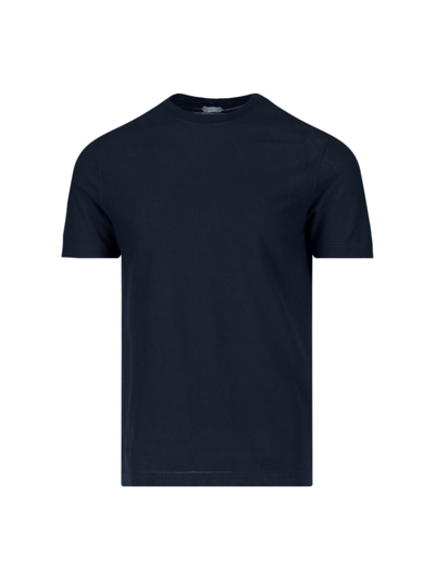 Zanone 'icecotton' T-shirt In Blue