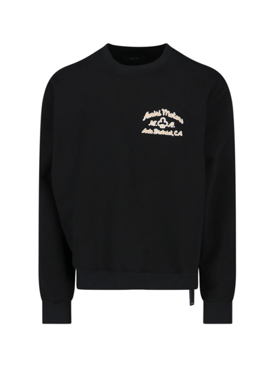 Amiri Motors Cotton Jersey Sweatshirt In Black  