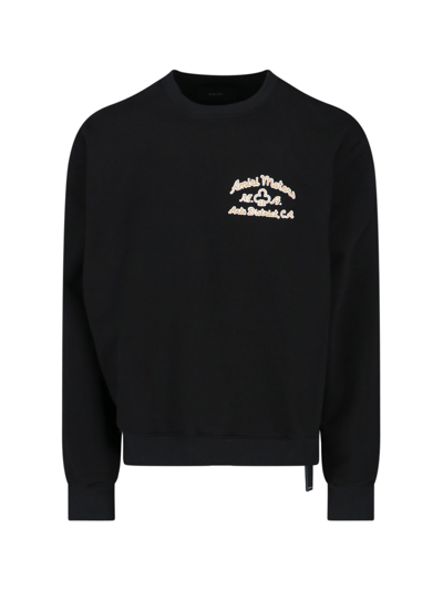 Amiri Motors Cotton Jersey Sweatshirt In Black