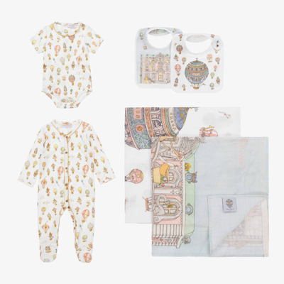 Atelier Choux Paris Ivory Luxury Babysuit Gift Set