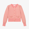 ANGEL'S FACE TEEN GIRLS SPARKLY PINK COTTON CARDIGAN