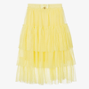 ANGEL'S FACE ANGEL'S FACE TEEN GIRLS YELLOW PLEATED TULLE SKIRT