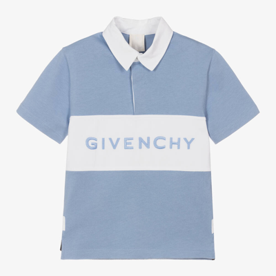 Givenchy Kids' Boys Blue Cotton Rugby Shirt