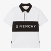 GIVENCHY BOYS WHITE COTTON RUGBY SHIRT