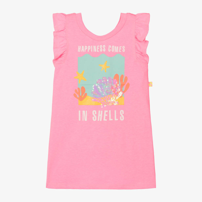 Billieblush Kids' Girls Pink Seashell Cotton Dress