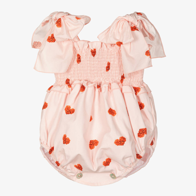 Phi Clothing Baby Girls Pink Cotton Heart Shortie