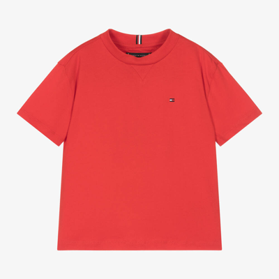Tommy Hilfiger Kids' Boys Red Cotton T-shirt