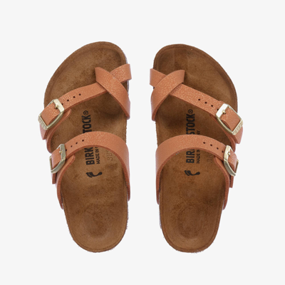 Birkenstock Beige Faux Leather Sandals