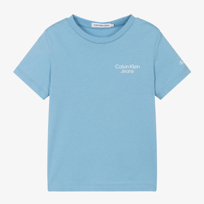 Calvin Klein Babies' Boys Blue Cotton T-shirt