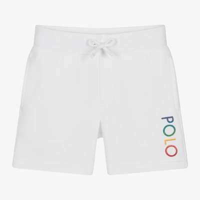 Ralph Lauren Kids' Boys White Cotton Jersey Shorts