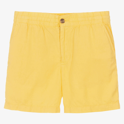 Ralph Lauren Teen Boys Yellow Linen & Cotton Shorts