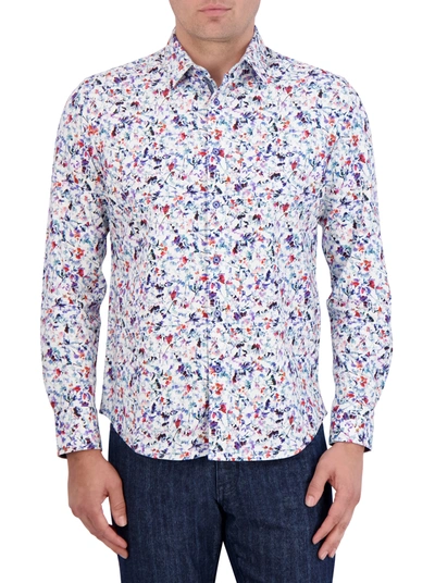 Robert Graham Bavaro Motion Long Sleeve Knit Shirt In Multi