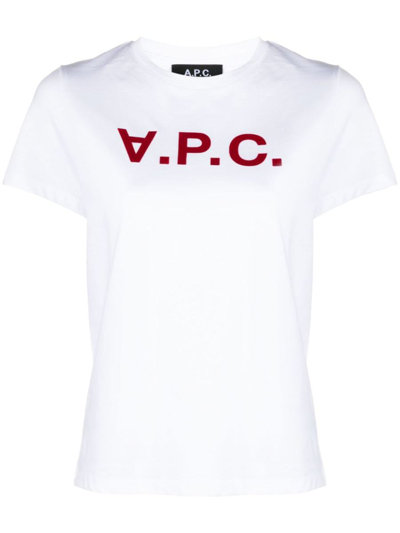 Apc A.p.c. Tshirt In Tab Blanc