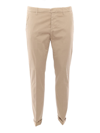 Dondup Beige Chino Trousers In Brown