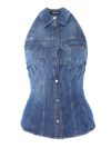Dondup Denim Top In Blue