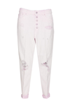 Dondup Koons Loose Denim Jeans Pants In White