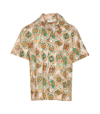 Drôle De Monsieur Jeu De Cartes Linen-blend Shirt In Multicolour