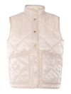 Fay Pink Vest In White