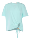 Forte Forte Pleated Detail Short-sleeved T-shirt In Blue