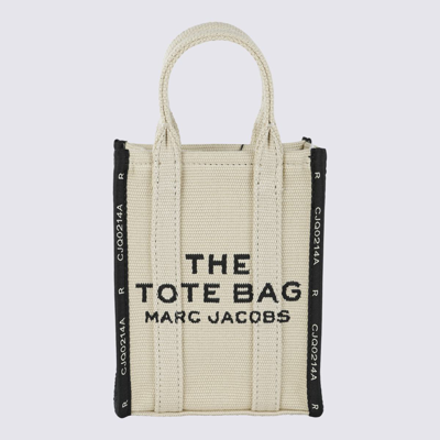Marc Jacobs The Phone Tote 棉质混纺手提包 In Beige