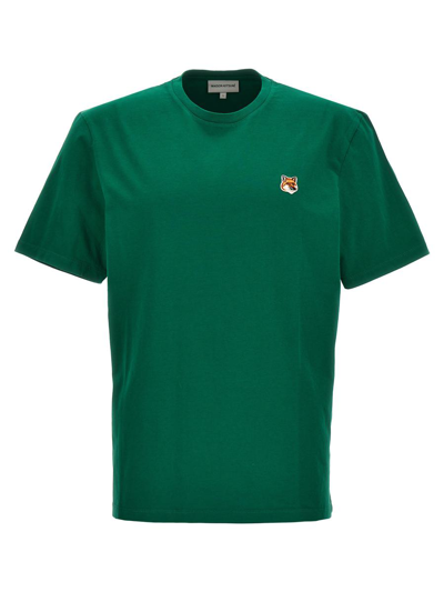 Maison Kitsuné Fox Head T-shirt In Green
