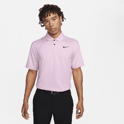 Nike Men's Dri-fit Tour Solid Golf Polo In Pink