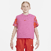 Nike Sportswear Big Kids' (girls') Boxy T-shirt In Red
