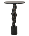 Sagebrook Home 25in Rocco Marble Top Table