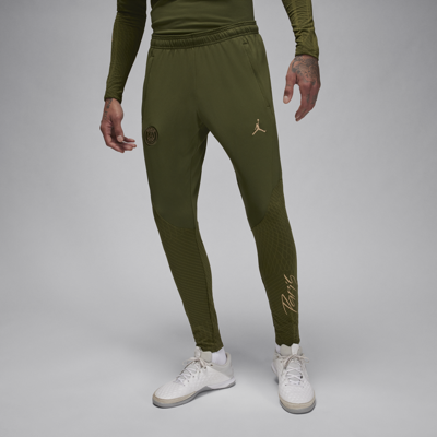Nike Men's Paris Saint-germain Strike Fourth Jordan Dri-fit Soccer Pants In Green