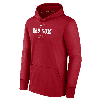 Nike Men's Boston Red Sox Authentic Collection Practice  Therma Mlb Pullover Hoodie