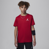 Jordan Kids' Little Boys Jumpman Air Embroidered Short-sleeve T-shirt In Gym Red