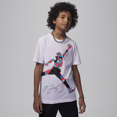 Jordan Jumpman Heirloom Big Kids' Graphic T-shirt In White