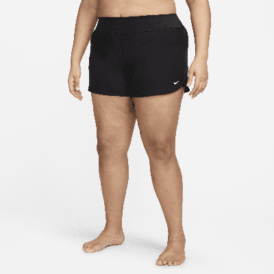 Nike Women's Solid Element Board Shorts (plus Size) In Black