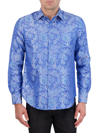 Robert Graham Limited Edition Portiere Long Sleeve Button Down Shirt In Light Blue