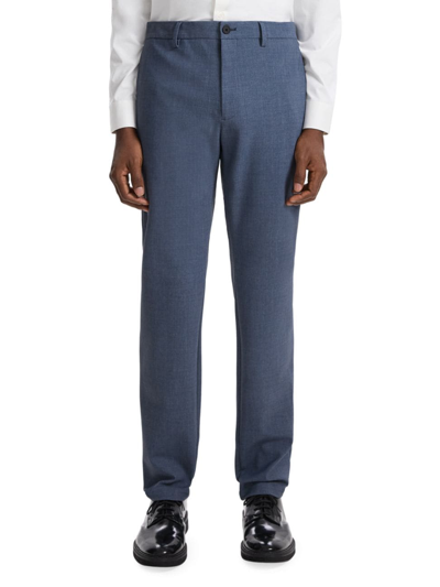 Theory Men's Zaine Polyamide-blend Trousers In Dusty Blue