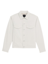 Theory Men's River Twill Trucker Jacket In Limestone