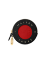 Maison De Sabre Maison De Sabré Leather Coin Purse In Pomegranate Caviar