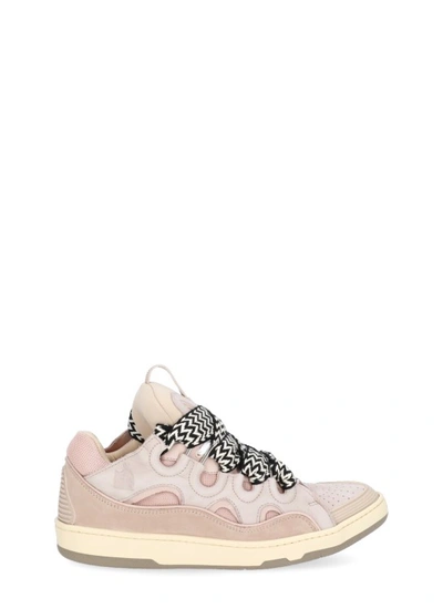 Lanvin Pink Leather Sneakers