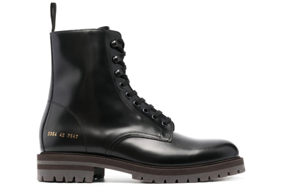 Pre-owned Common Projects Combat Boot Black