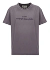 Maison Margiela Reverse Logo-print Cotton T-shirt In Grey