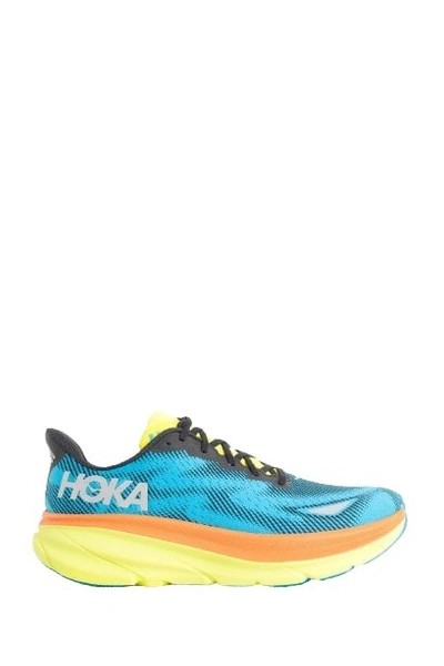 Hoka Clifton 9 Gore-tex Jacquard Sneakers In Multicolor