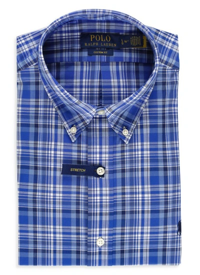 Polo Ralph Lauren Blue Cotton Shirt For Man