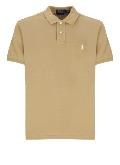 Polo Ralph Lauren Polo Shirt With Pony In Brown