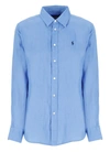 POLO RALPH LAUREN BLUE SHIRT WITH PONY