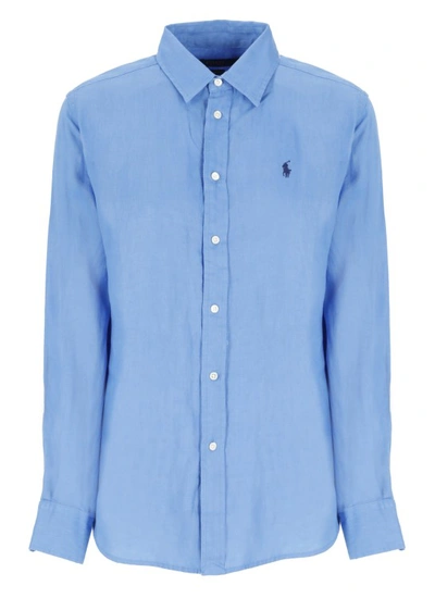 Polo Ralph Lauren Blue Shirt With Pony