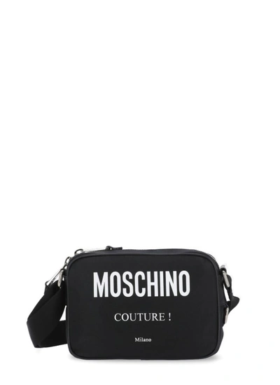 Moschino Shoulder Bag With Logo In Black